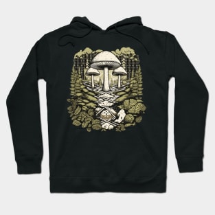 Geometric Forest Fungi Fusion Hoodie